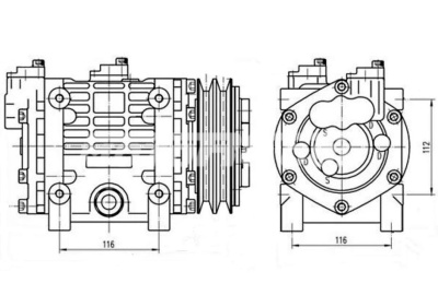 Компрессор RC-U08601 MOTORCOOL